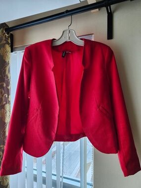 Women's red blazer by DIVIDED - size 8